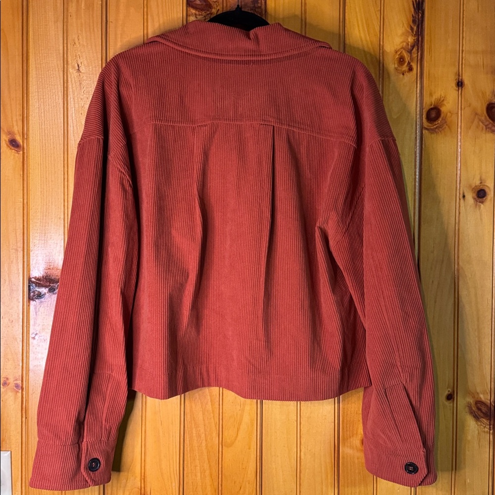 Avec Les Filles from Nordstroms Rust Corduroy Shacket - Picture 6 of 6
